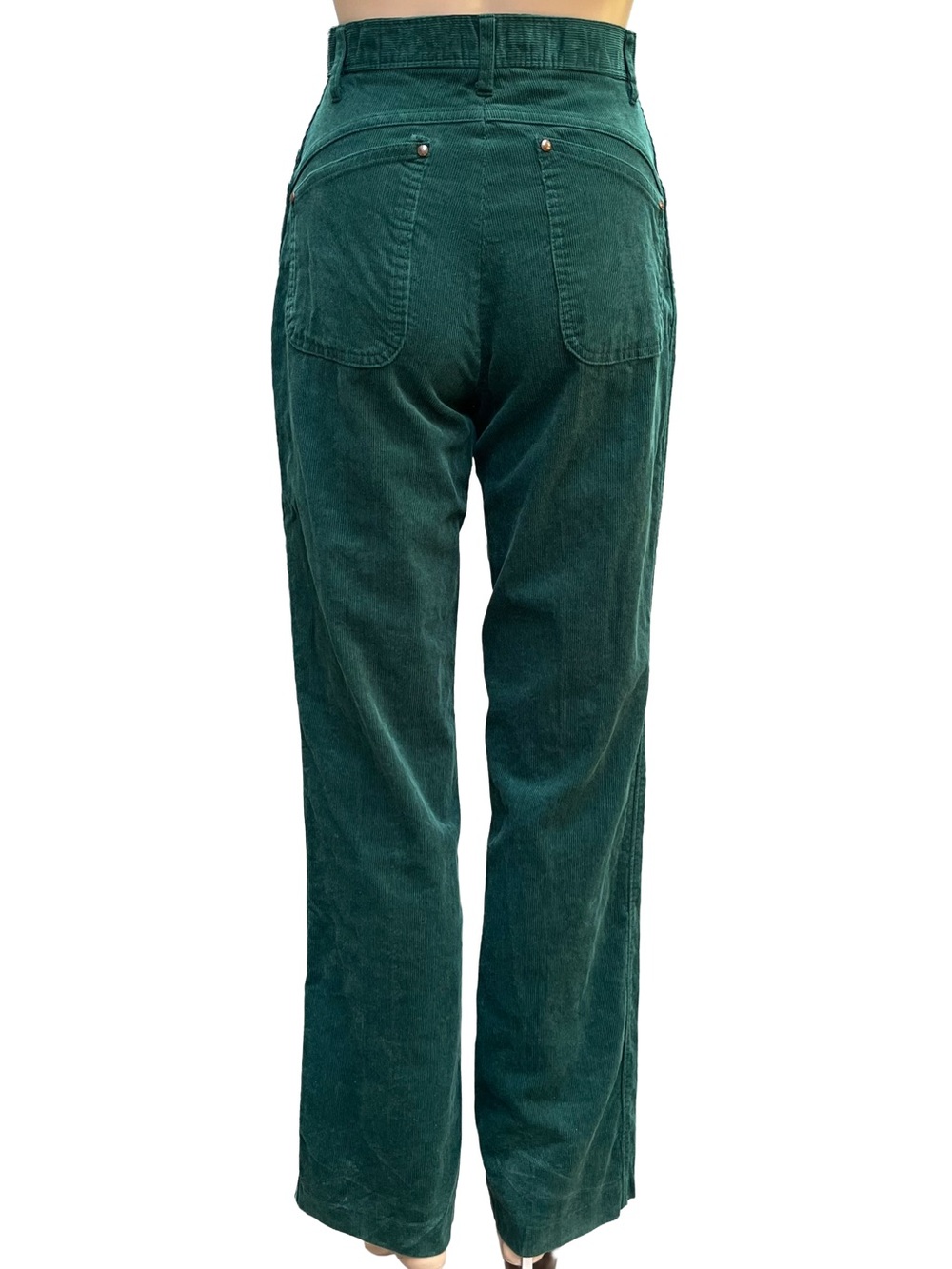 Vintage 80s Changing Scene Green Corduroy Pants 7/8